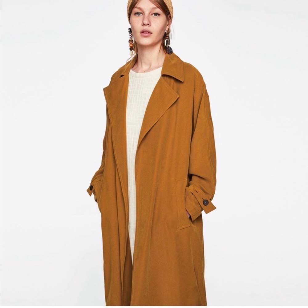 Zara Woman mustard Outerwear